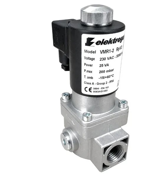 Elektrogas VMR1-2 Gas Solenoid Valve — Solenoid Valves by Elektrogas, Type VMR1-2