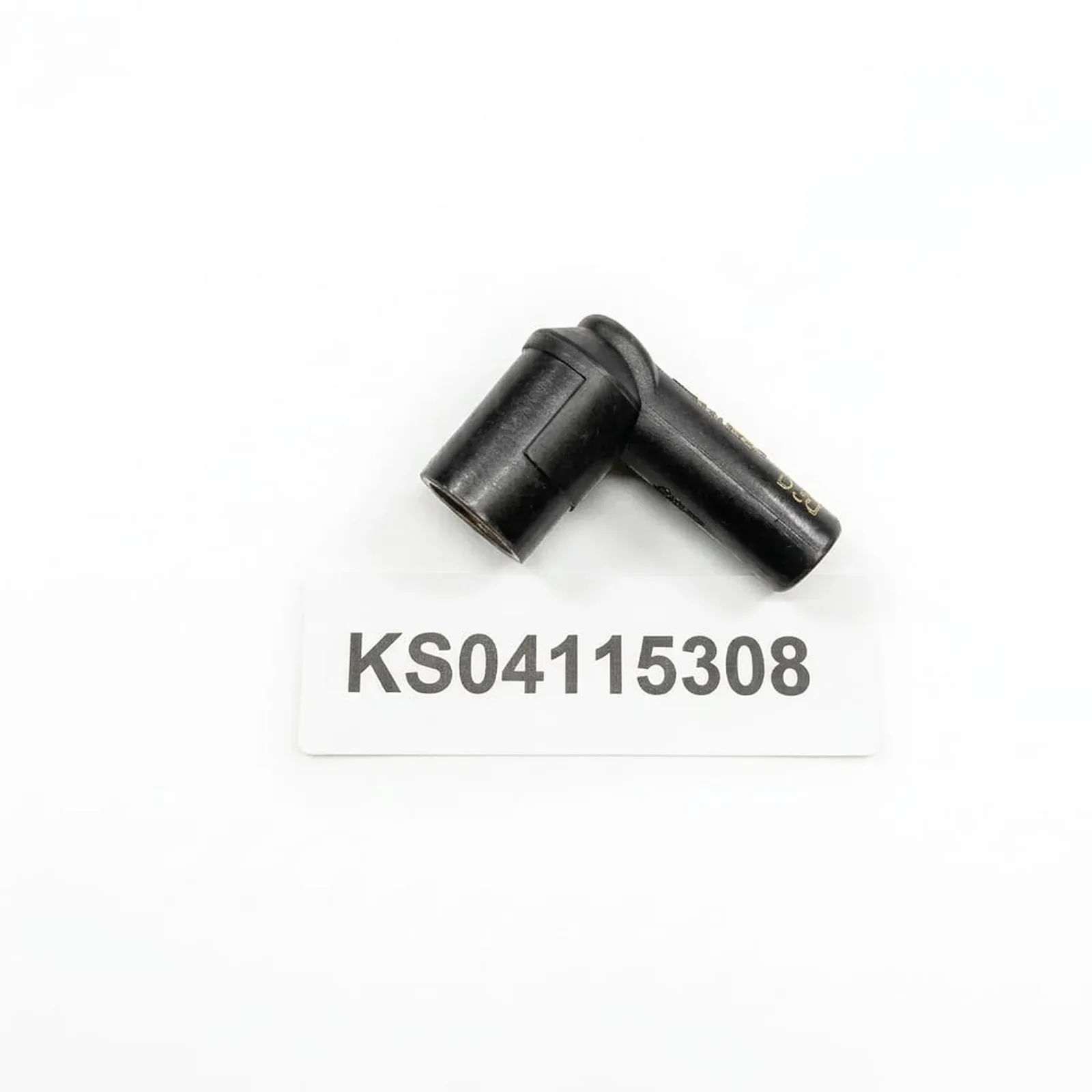 Honeywell Kromschröder Ignition & Sensing Electrode Boot &mdash; Ignition Spares by Honeywell Kromschröder, Right-Angle, Suppressed, PBT, 4mm connection — zoomed view