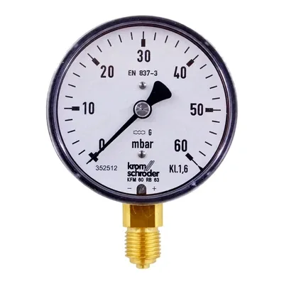 Honeywell Kromschröder KFM 60 RB 63 Pressure Gauge