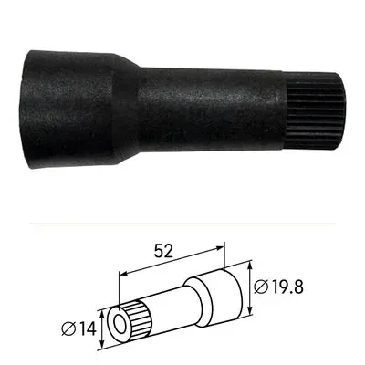 Ignition Spark Cable Boot &mdash; Straight Bakelite Cap Connector (Black)